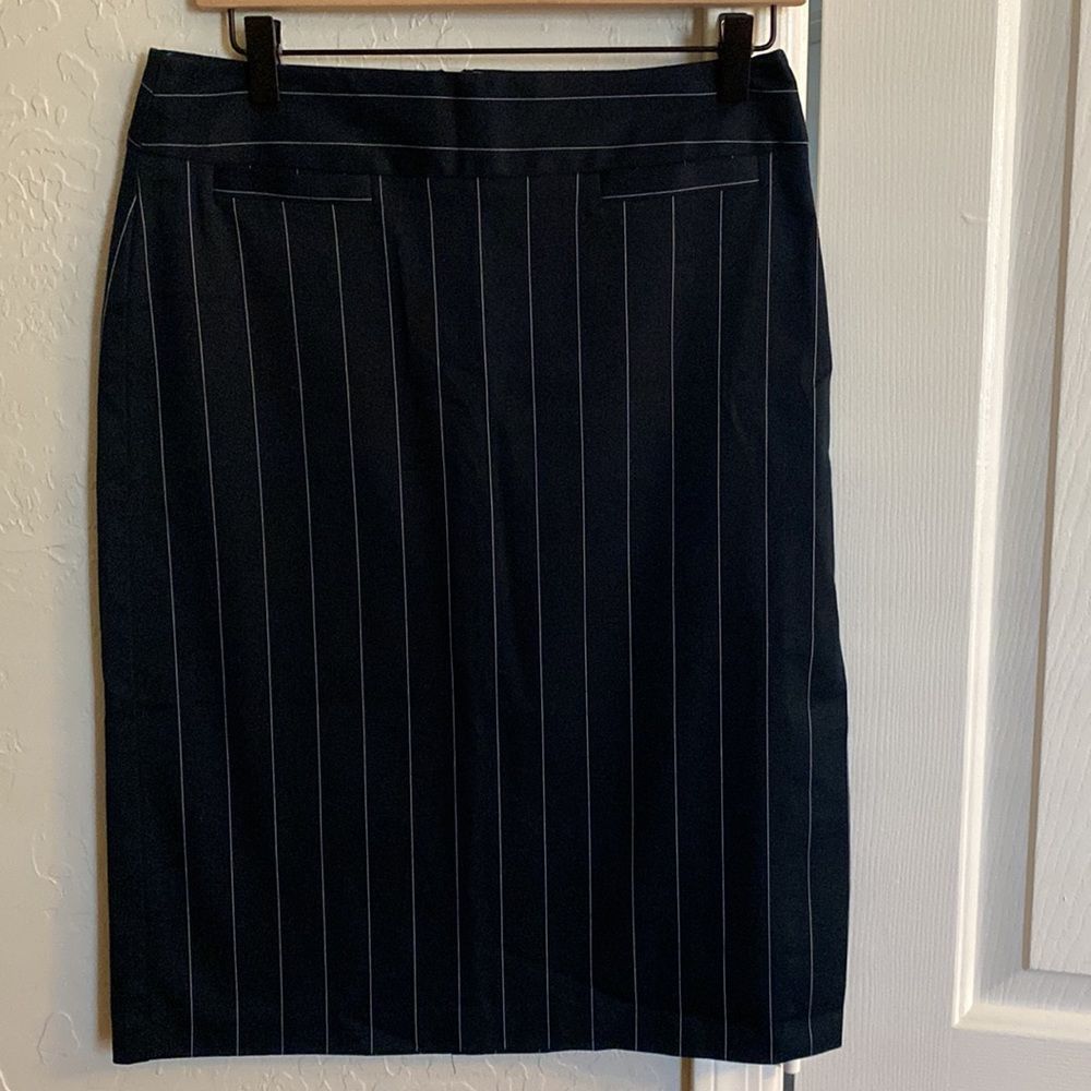 Benetton Pinstipe Pencil Skirt Size Small